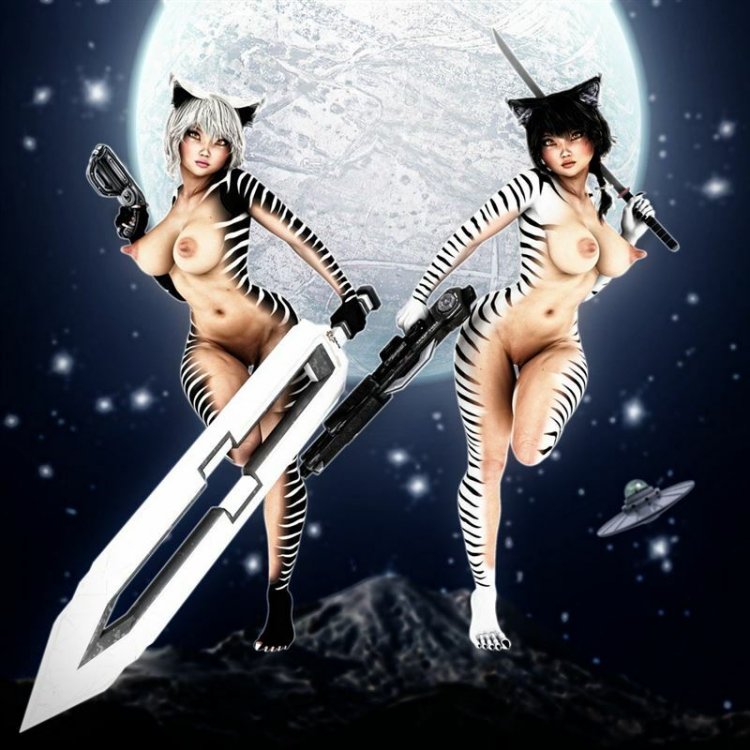 Ambient Avalancher Artwork With Hot 3D Babes