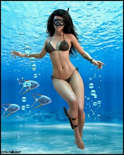 Riskybomber – Deep Dive 3D Art